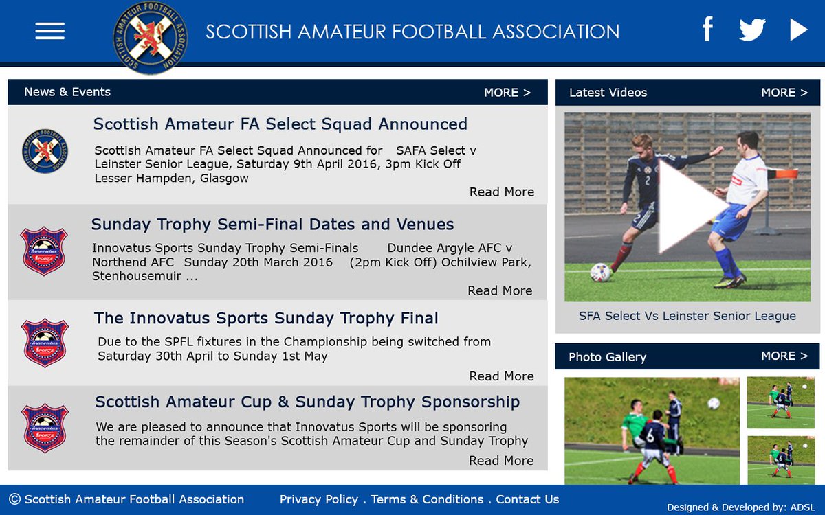 ScotAmFA's tweet photo. New Scottish Amateur FA Website 

(PC, Mobile &amp; Tablet Versions Coming Soon!!)

#OfficialSAFA https://t.co/F1w5MpXNeQ