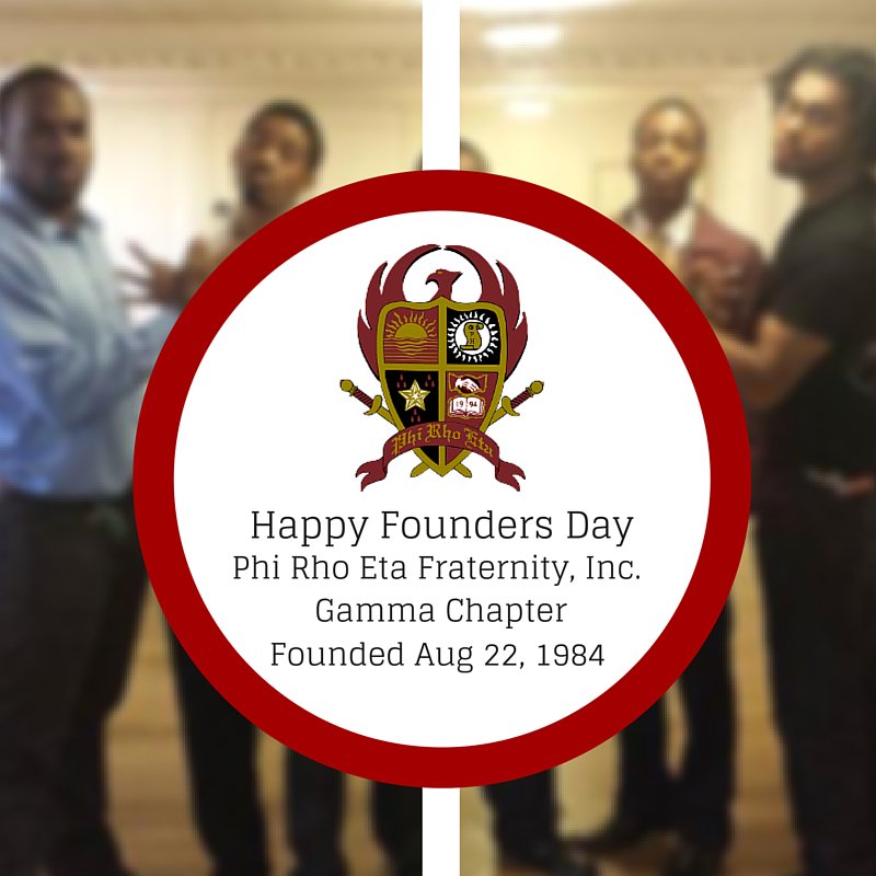 Happy Founders Day Phi Rho Eta!