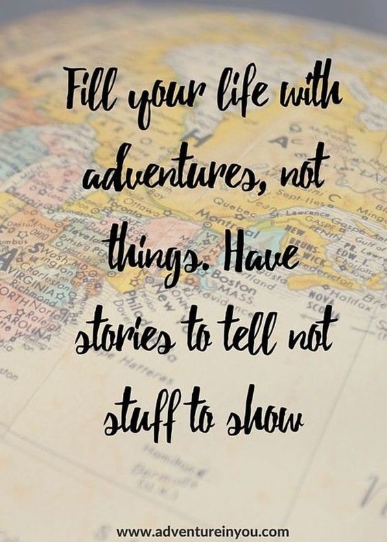GRVacations's tweet image. Happy Monday! You need to fill your life with adventures, not things. Have stories to tell now stuff to show.