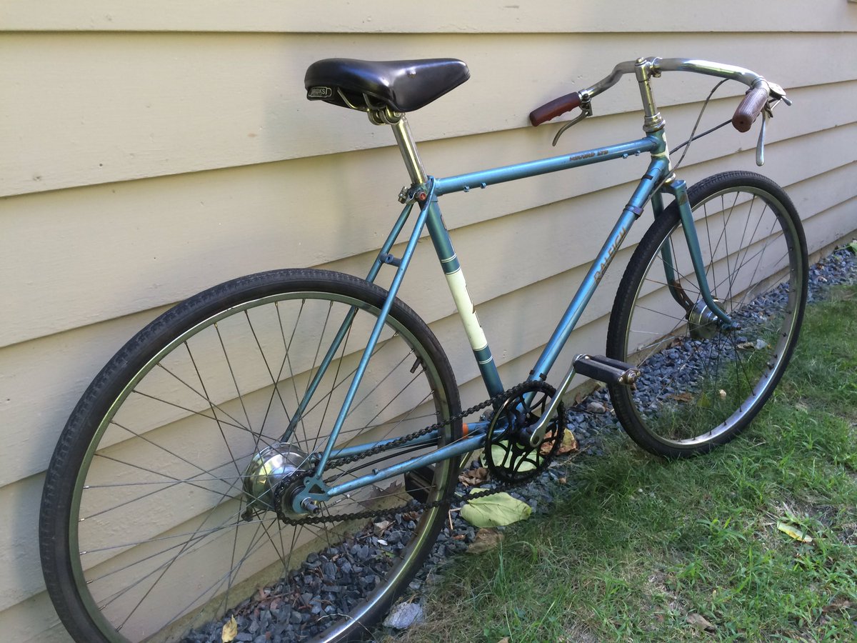 Raleigh3Speed's tweet photo. Put this together today. #RaleighBicycle  #PathRacer https://t.co/ZdKpoCLp5T
