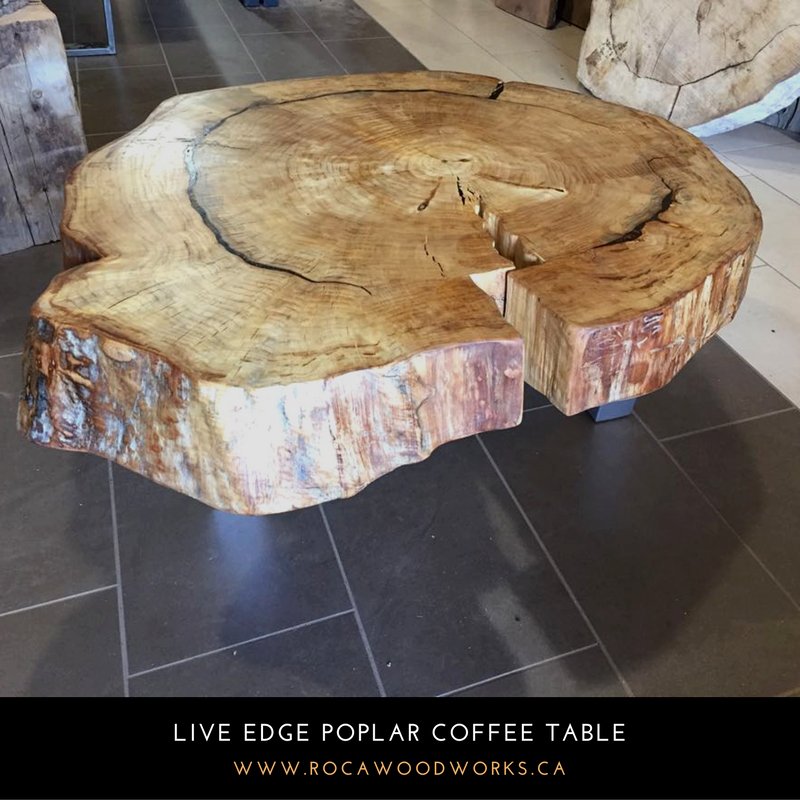 rocawoodworks's tweet photo. Rustic Natural Looking - Live Edge Poplar Cookie Coffee Table #RoundCoffeeTable #Salvaged #OntarioWood https://t.co/gytEMlhMcB
