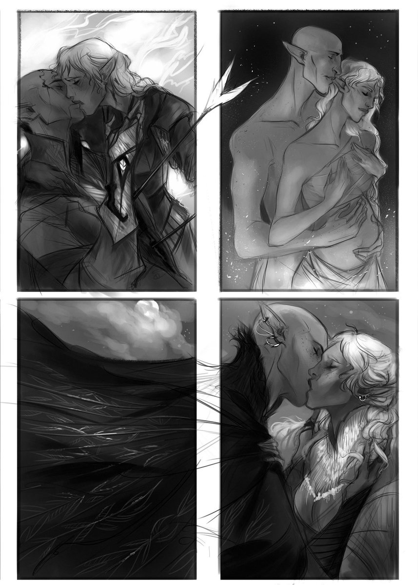 more #solavellan sketches, heh. #illustration #sketch #lavellan #solas 
