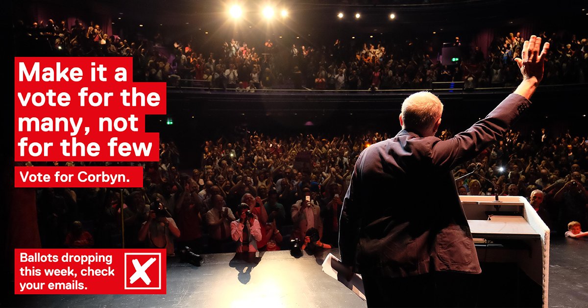 Image result for for the many not the few jeremy corbyn