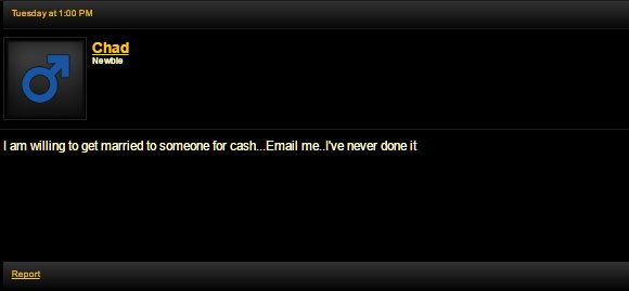 Well, I suppose that's one way to make money. blackhatworld.com/seo/marry-for-…