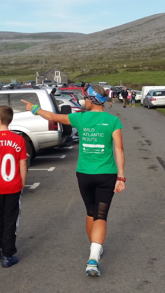 WAR_Ultra's tweet photo. Day 31 - Lillian - on the road from Fanore Beach towards Doolin Pier earlier this evening #waw #clare #schneideruk https://t.co/DQi2JD5qB2