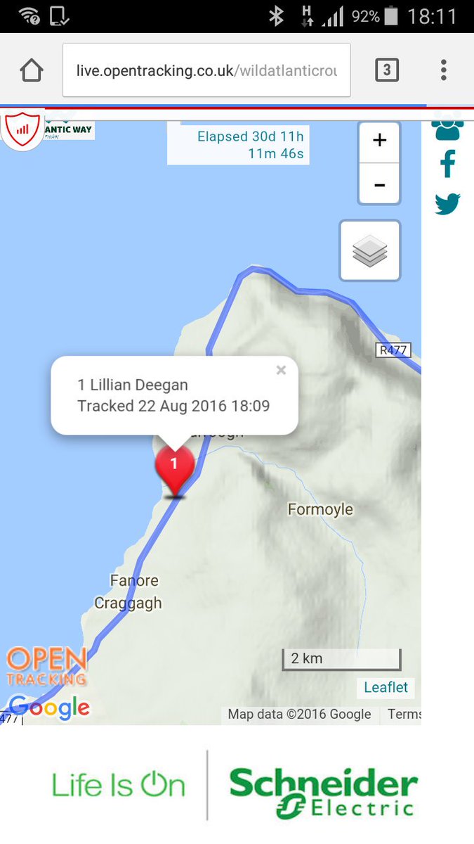WAR_Ultra's tweet photo. Day 31 - Lillian - on the road from Fanore Beach towards Doolin Pier earlier this evening #waw #clare #schneideruk https://t.co/DQi2JD5qB2