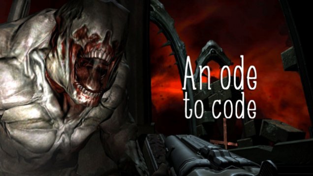 Kotaku's tweet photo. An old favorite: the exceptional beauty of Doom 3's source code: https://t.co/W0Pue7OCrl https://t.co/87GoAvSRPZ