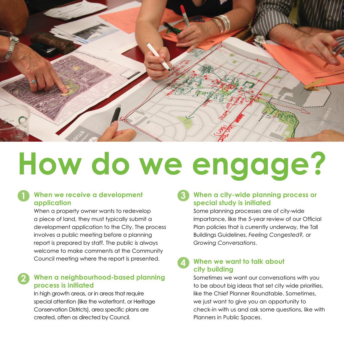 jen_keesmaat's tweet photo. When do planners engage the public? We created this little graphic to explain: #TOpoli https://t.co/WEqyHyFXvG
