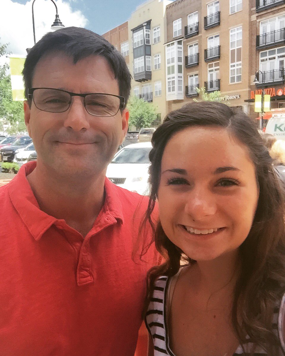 trentgriffith's tweet photo. Enjoying Alli's 2nd to last day before school together hangin at ND and repairing her iPhone screen. #getacase https://t.co/zeeiFUX7Ej