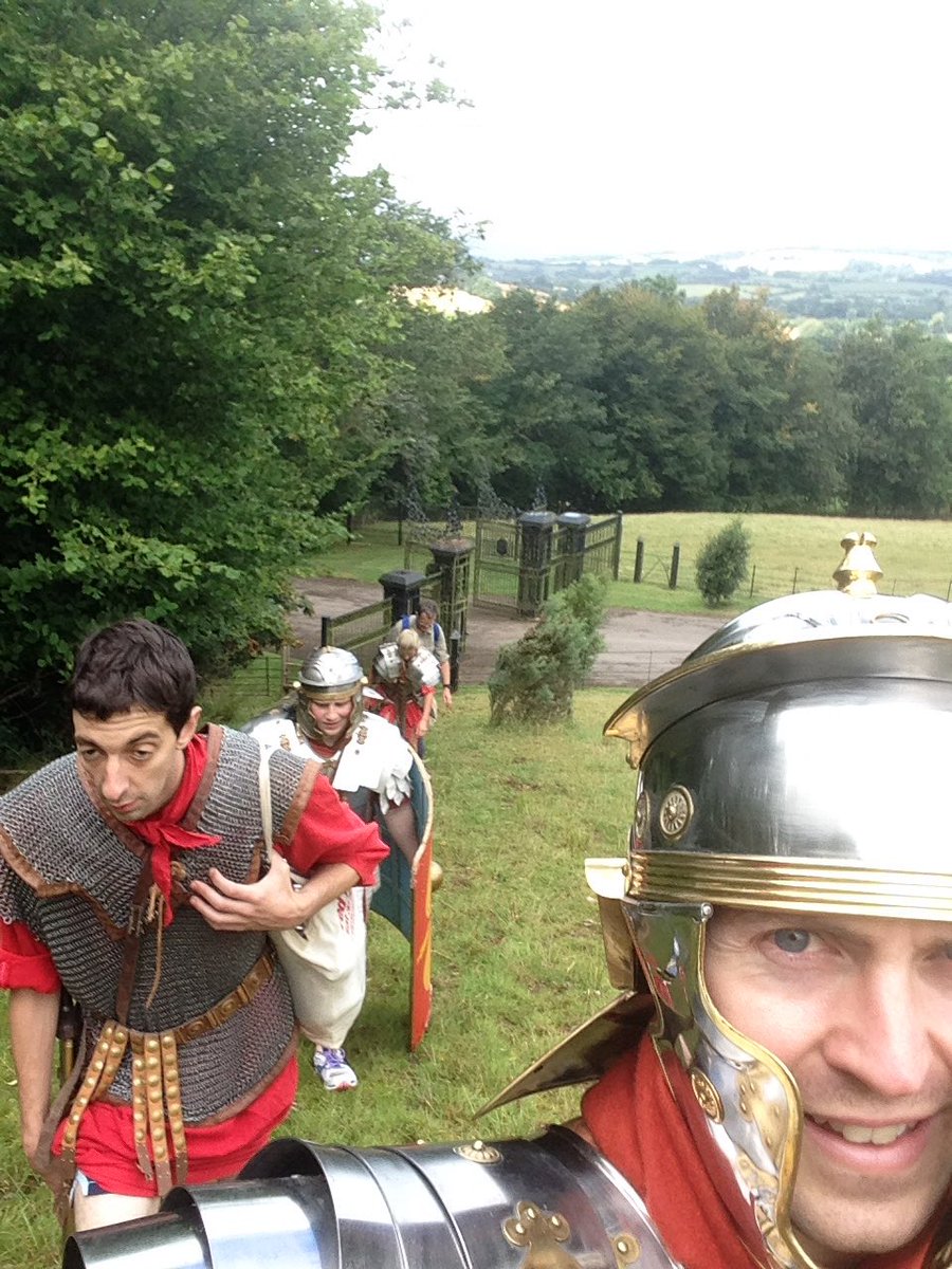 ServiliusPulex's tweet photo. Aching feet and shoulders today but what a great walk. Can't wait for the next next one #Romanmarch #UskValleyWalk https://t.co/zMZzv2OAuS