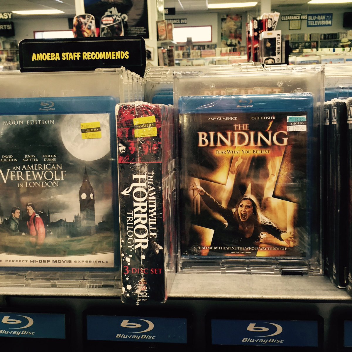 #TheBinding on shelves at Amoeba Music in #Hollywood #California!
#hoorayforhollywood #film