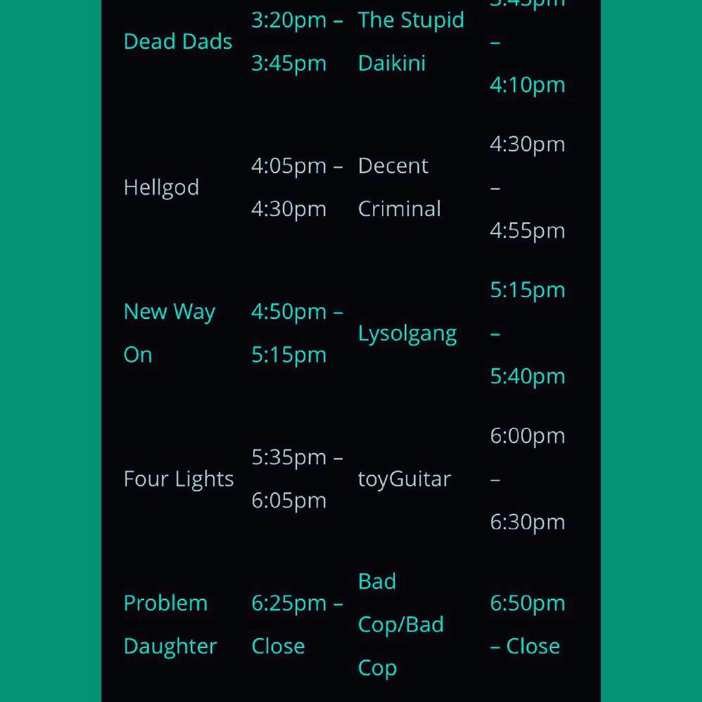 WE PLAY SUNDAY, SEPT 4 at AWESOME FEST X. SO COOL. #northpark #sandiego #lysolgang