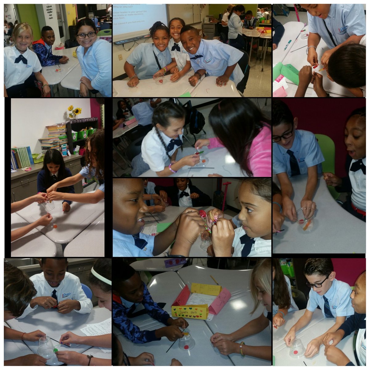 iPrep4thGrade's tweet photo. Our first STEM activity of the year. Let's save Sam🐛! @PLC_iPREP #cooperativelearning #sciencerocks #thatsmypod https://t.co/LThOOepL2y