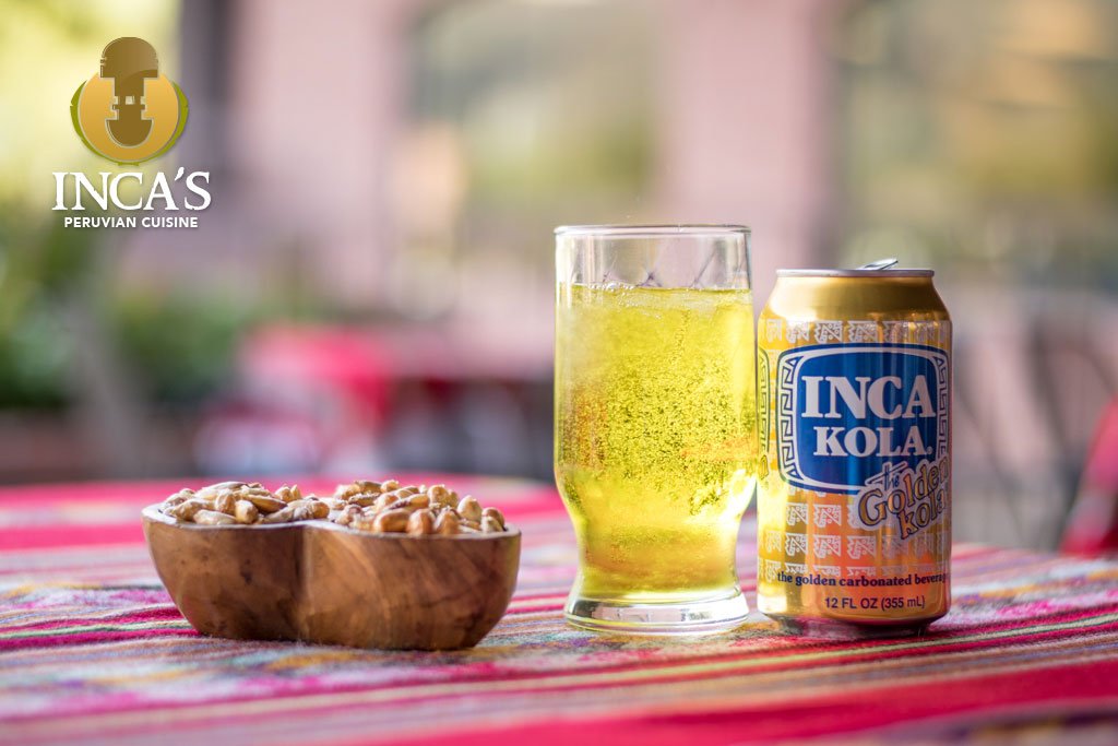 incasperuvian's tweet photo. Two Peruvian favorites: Cancha, a popular snack &amp; Inca Kola, a gold cola made with lemon verbena. Come try! #tucson https://t.co/rxTCqNFHAI
