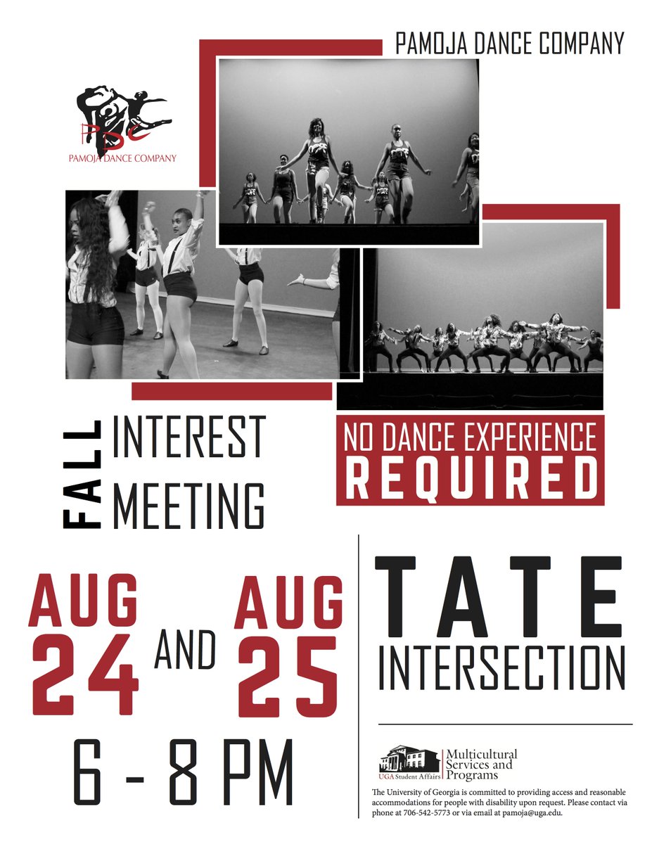 UGAPamoja's tweet photo. Have free food and learn how to be #PDC4L at our interest meetings in the Intersection this Wed &amp; Thu, @MSPatUGA https://t.co/uyjhXjJ4vZ