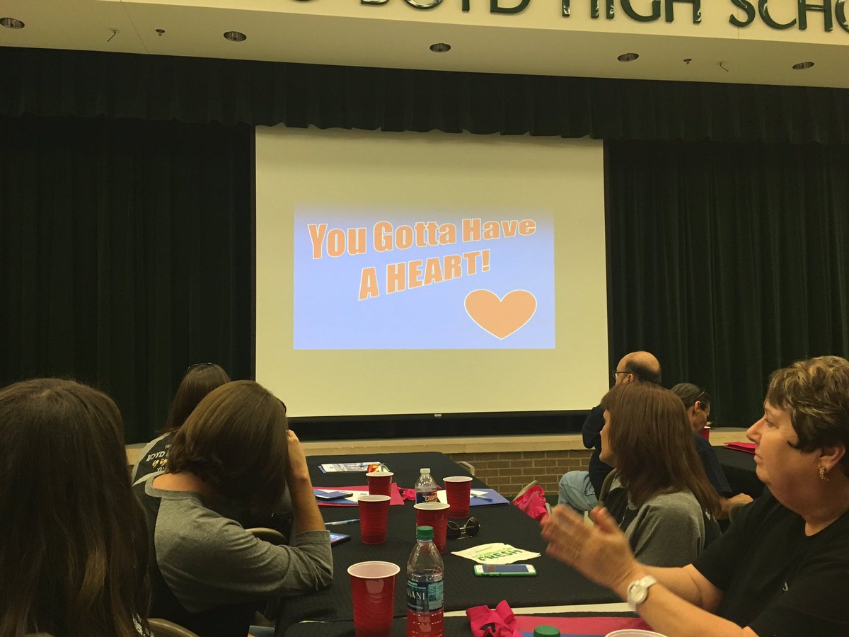 BoydElem's tweet photo. Mark Lukert shared a wonderful message with Boyd ISD teachers and staff at Convocation today. #marklukert https://t.co/mIDxYcCN9q