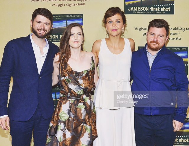 CamThrow's tweet photo. The fantastic four! Loved every second of the #jamesonfirstshot experience w @mgyllenhaal @katruthwood @jasonmperini https://t.co/B7J4Ip7zfG
