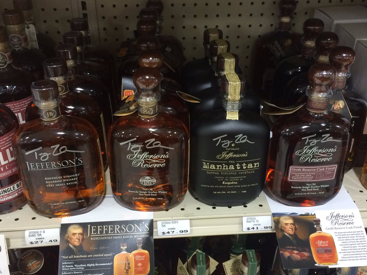 jeffersonsBoat's tweet photo. Finding some autographed gems of @JeffsBourbon from Trey in the store! #Jeffersons https://t.co/EbMo3NQL7G