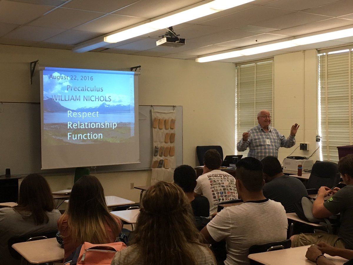 Respect.relationship.function-Mr Nichols expectations for the year! KHS Ss off to a great start! #motivated!