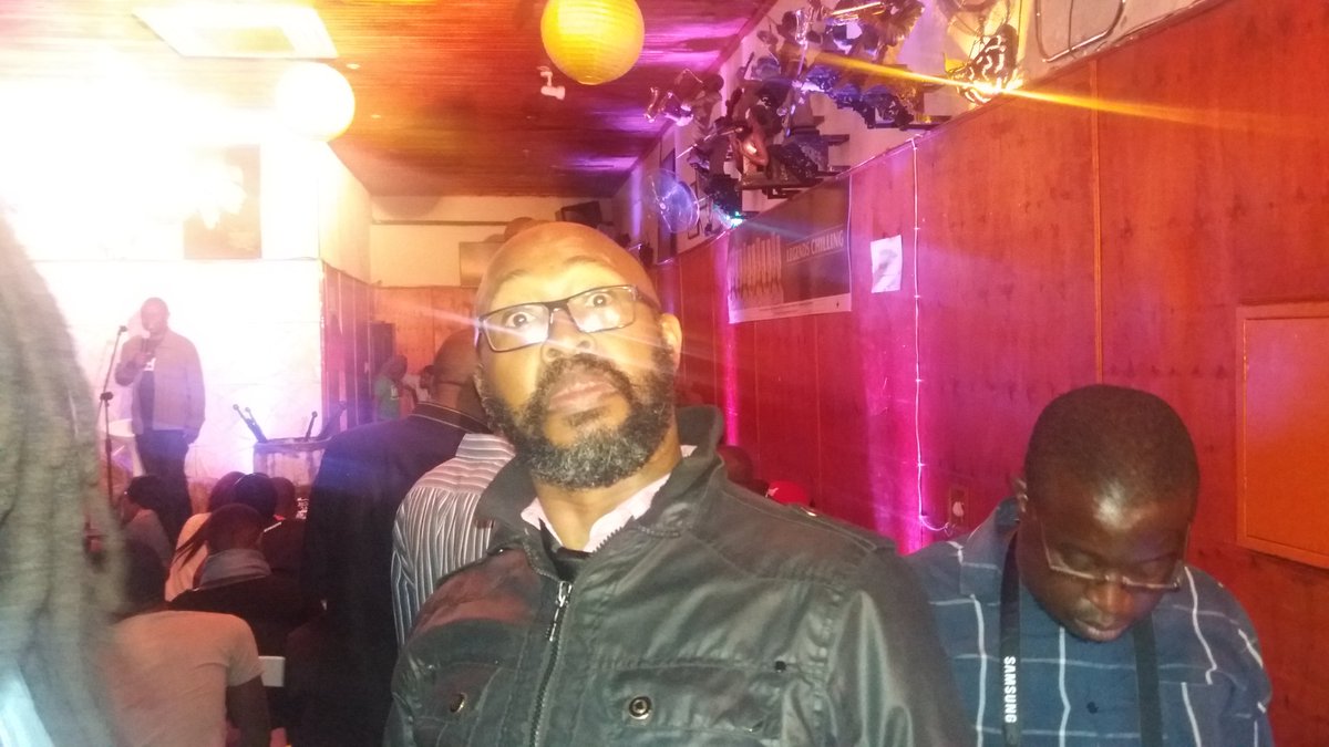kgosinyathi's tweet photo. @CarlJoshuaNcube in the house. He says this is his comedy face #BreakTheWorldRecord https://t.co/UejtDcjGkW