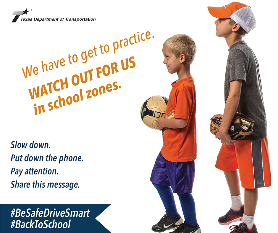 These kids R ready 4 school and practice! Slow down and phone down in school zones! #BeSafeDriveSmart #BacktoSchool