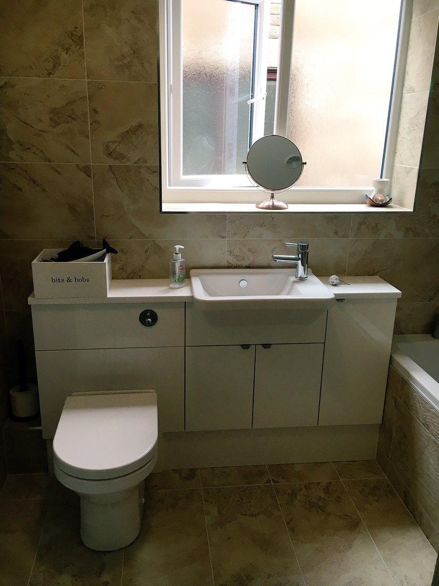 Just completed this bathroom.The customer asked us to create a bathroom with a warm natural look &amp; a sense of space.
