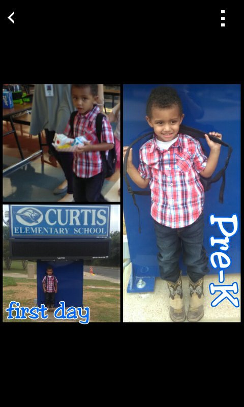 PediOTPam's tweet photo. Jordan's first day of pre-K at Curtis! #firstdayroo https://t.co/7oypaCnkxQ