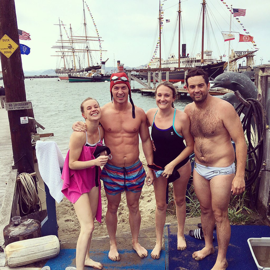 James Longman On Twitter Swimming In San Francisco Bay Freezing But Happy