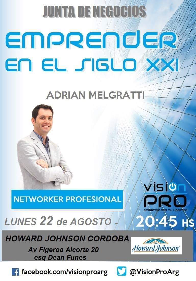 VisionProArg's tweet image. Hoy en Córdoba! #Oportunidad   de #negocios para #emprendedores del Siglo XXI.
#EmprendePorTuLibertad
#VisionPRO.
