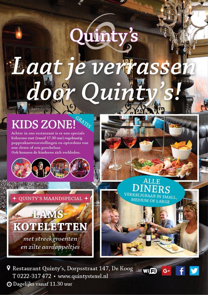 QuintysTexel's tweet photo. Laat je verrassen! Dagelijks geopend. https://t.co/UK9wiZ054t