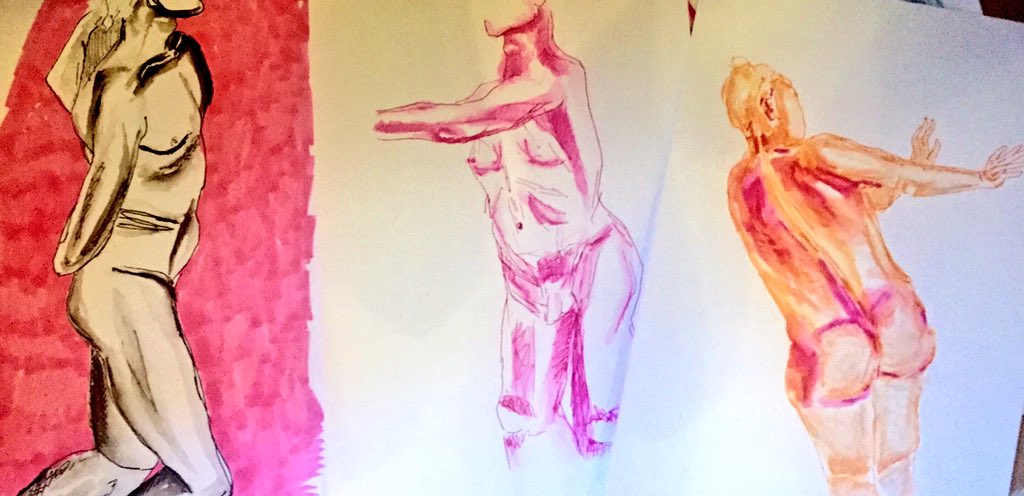 themoonandnude's tweet photo. Thanks to all the lovely drawers who joined us @SunSW4 tonight, so much wonderful work &amp; incredible poses by Adrian https://t.co/e8lMqkQcFy