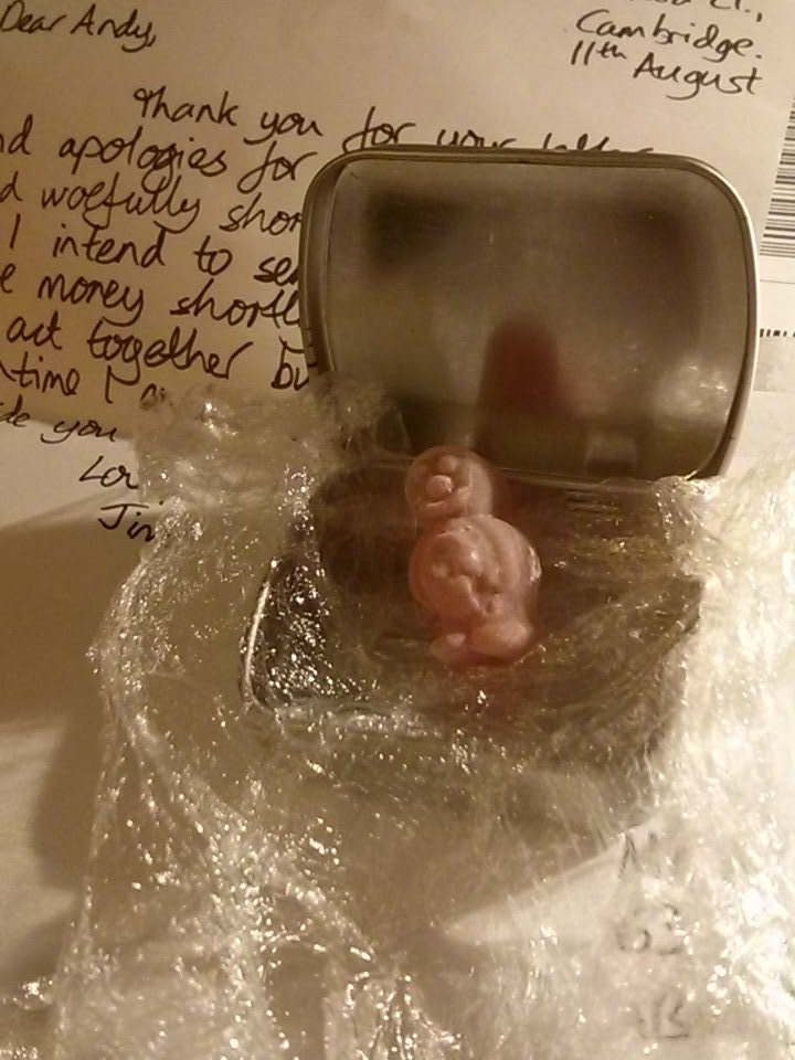 theotherholt's tweet photo. Arrived back from travels to a jelly baby in the post. Thanks @jsbaker750! #ilovejellybabies #wellpackaged https://t.co/CehWNHFvaZ