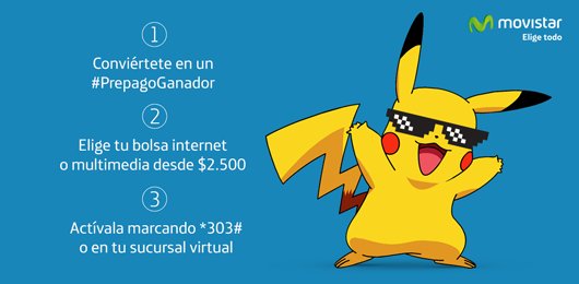 MovistarChile's tweet photo. #PokeTip: ¡Entra aquí y conviértete en un Maestro Pokémon sin descontar MB de tu bolsa! https://t.co/w87sNq8PAX https://t.co/lAAbSz5UOT