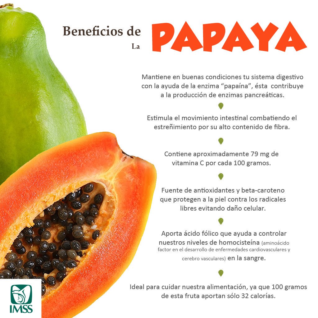 #ElDato La papaya ayuda a nuestro sistema inmunológico y a la prevención de enfermedades como la #gastritis