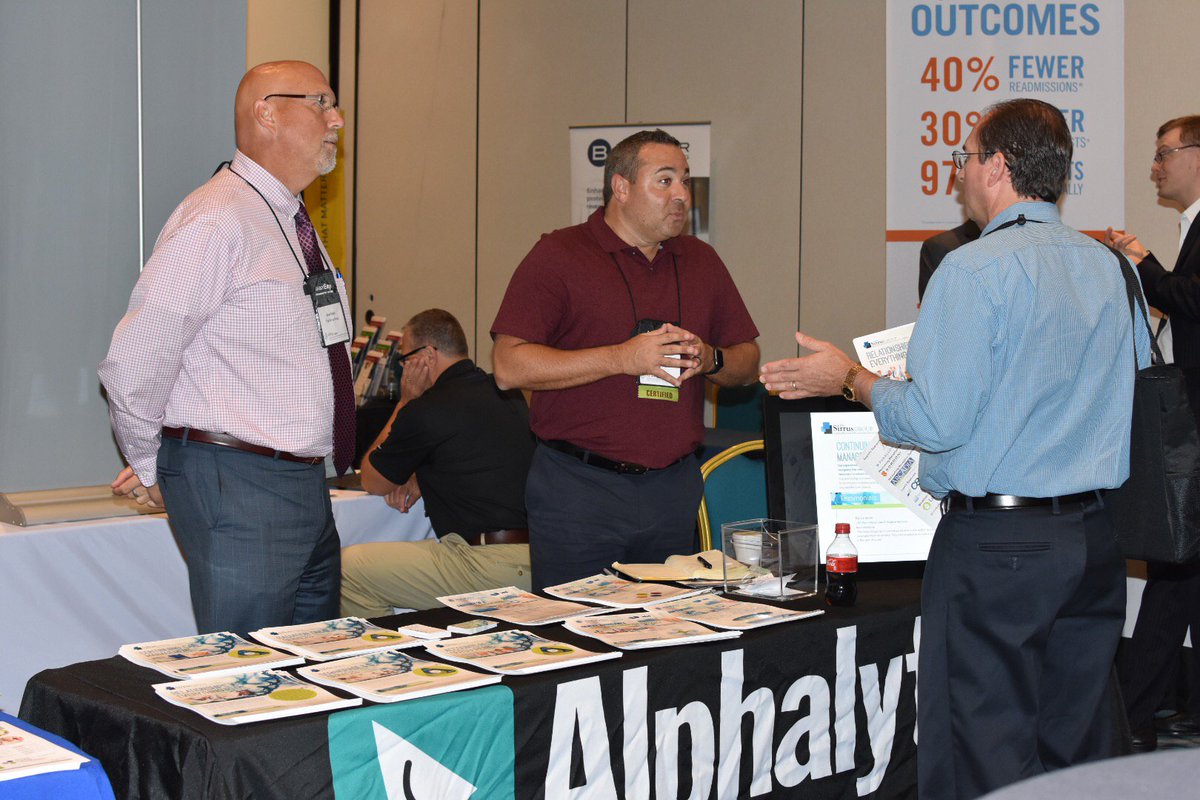 hfmaRegion3's tweet photo. Stop by and visit Alphalytics for an interactive presentation (and make sure to snag their signatures). https://t.co/sOhZpXNhyv