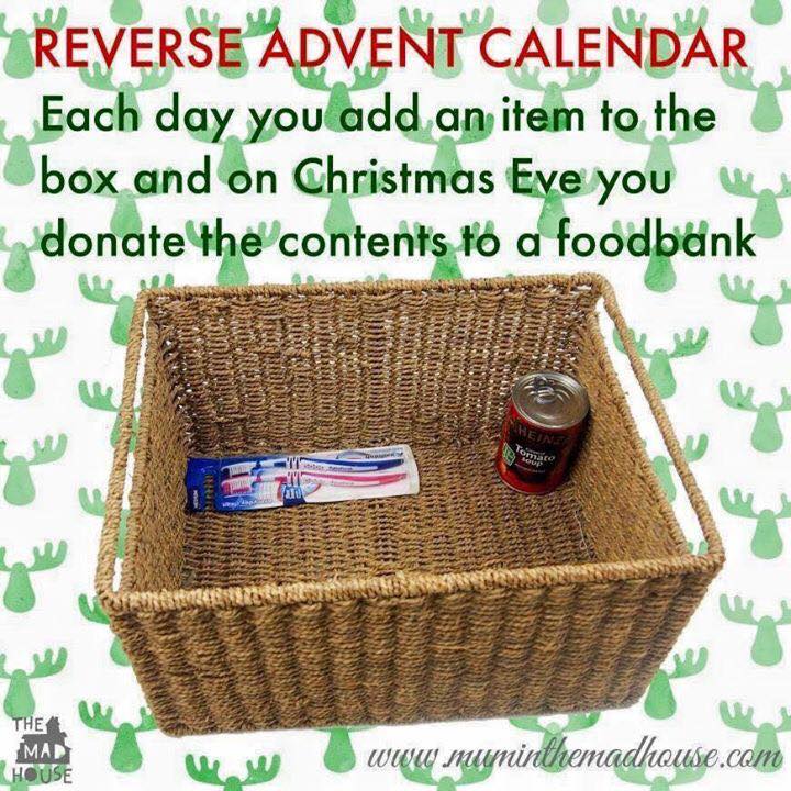 This is a great idea <a href="/eatorheat/">Eat or Heat Foodbank</a> - maybe you could tweet about it in Nov? 
I will be starting my box on 1st Dec!