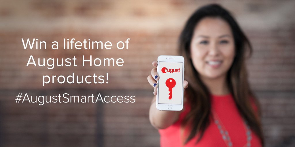 AugustHomeInc's tweet photo. Congratulations, @Akapukopiko! You've won #AugustSmartAccess for life! Please DM us to redeem your prize. https://t.co/Q6IktO6sDq