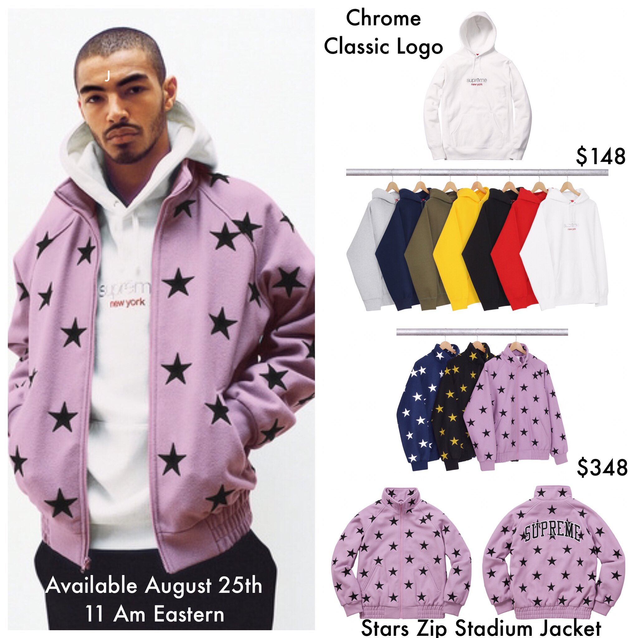 supreme star zip jacket 16FW Lジャージではないです - ブルゾン