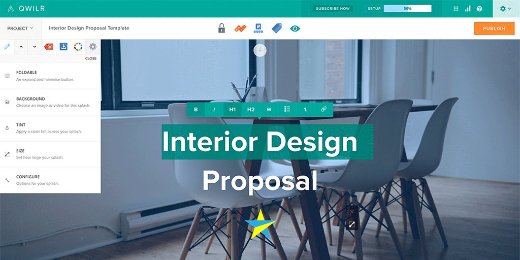 Qwilr On Twitter New Interior Design Proposal Template