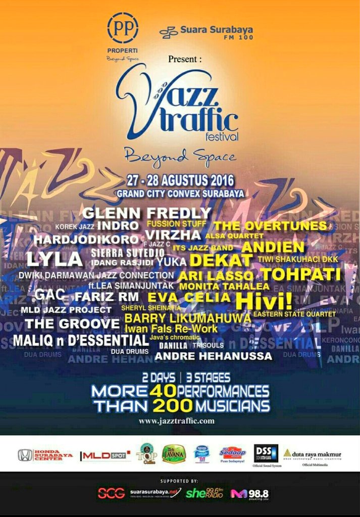 alfa_records's tweet photo. SURABAYA! Bersiap! @DiDevirzha &amp; @yukatamada28 akan merdukan @Jazztraffic 27-28 Agustus 2016 🙌 cc : @DevoteesSby https://t.co/6sI8sOCSGG