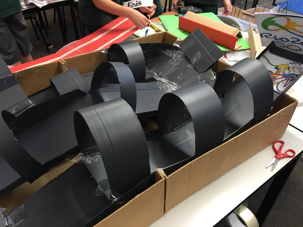 The mountain bike course is nearly ready for the <a href="/SpheroEdu/">Sphero Education</a> olympics <a href="/CompNowTweets/">Compnow</a> <a href="/elearnjones/">Nathan Jones </a> #pbl