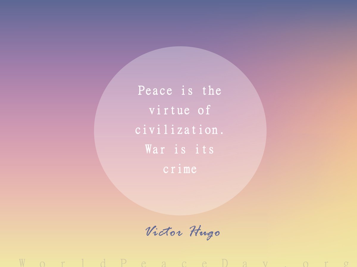 #world #peace #quotes #VictorHugo #WorldPeaceDay #IshaUSA