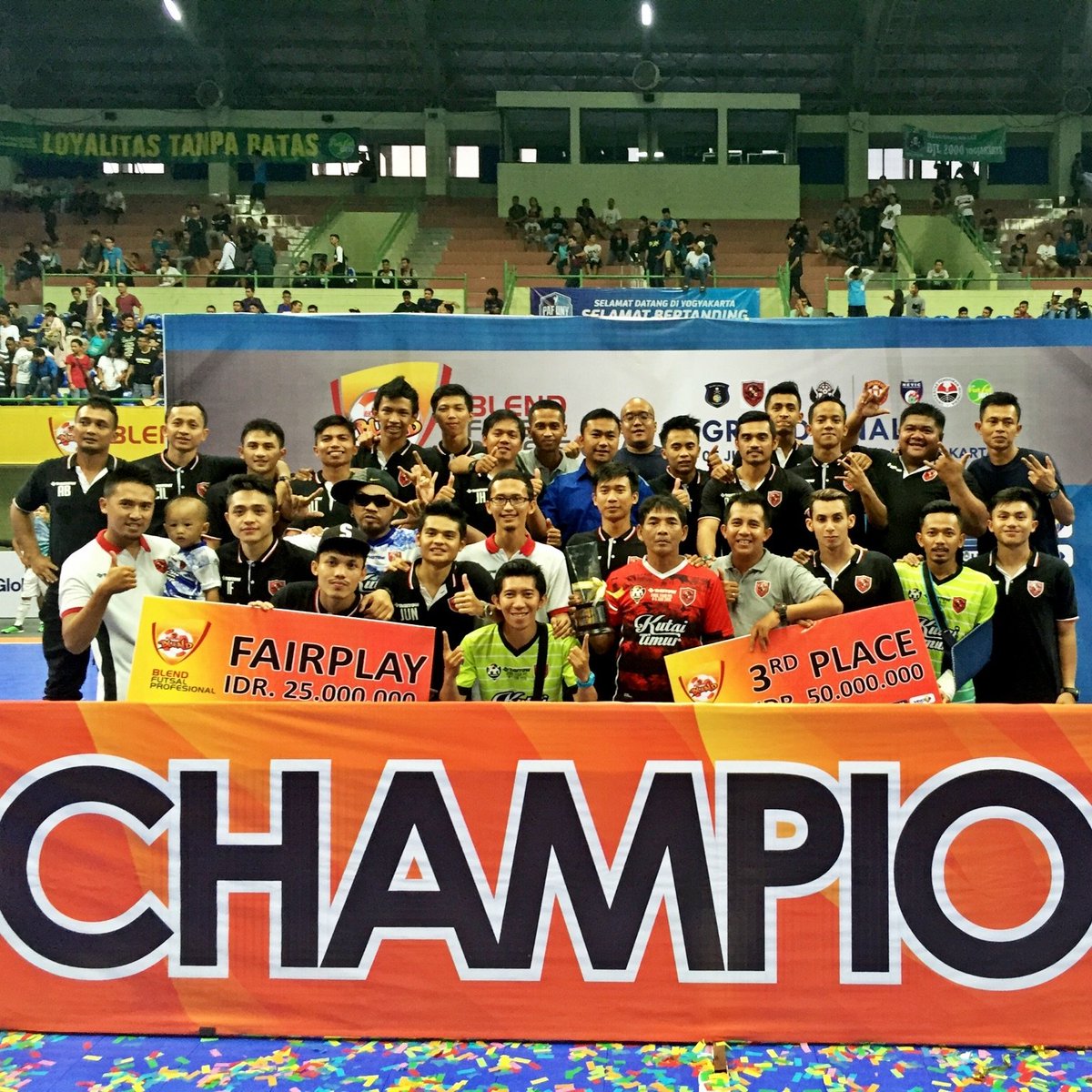 Biangbola Kaltim Juara 3 dan Tim Fair Play PFL 2016