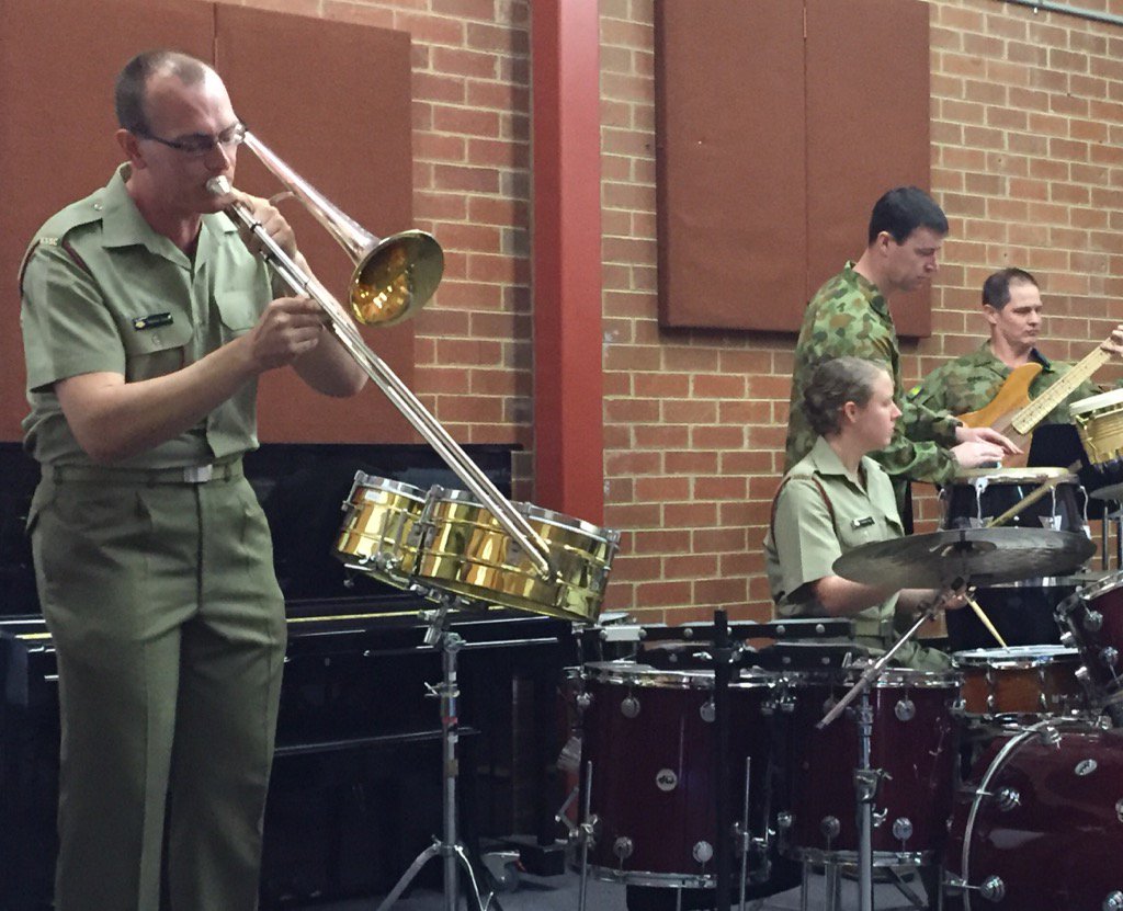 ComdtDCSTC's tweet photo. AABS's future is looking bright with young musicians like Musns Dare and Gray, IETS at DFSM @AustralianArmy https://t.co/y2jYSr2tKy