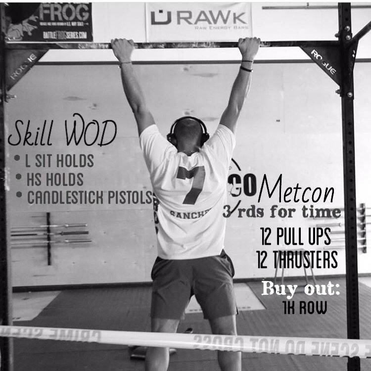 IMTCrossFit's tweet photo. Tuesday WOD | 8.23.16
Ripped and Lean: 95/65
Master of All: 115/75 
Strength: 135/95 https://t.co/DeppJr2vxv