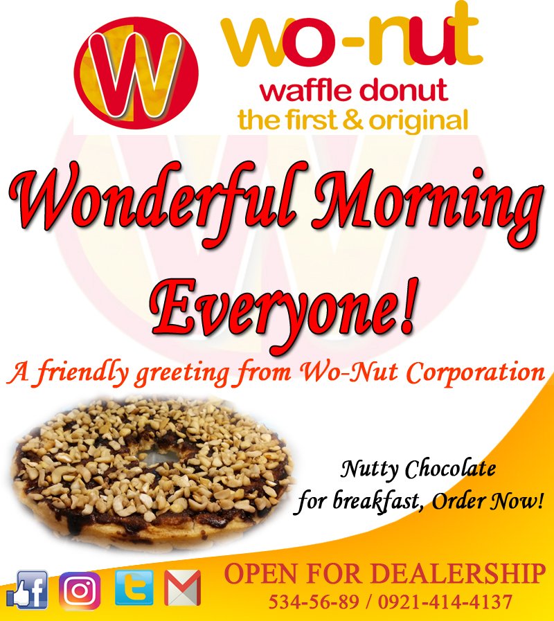 wonutcorp's tweet photo. Wonderful Morning Everyone! https://t.co/B3hUQquudH