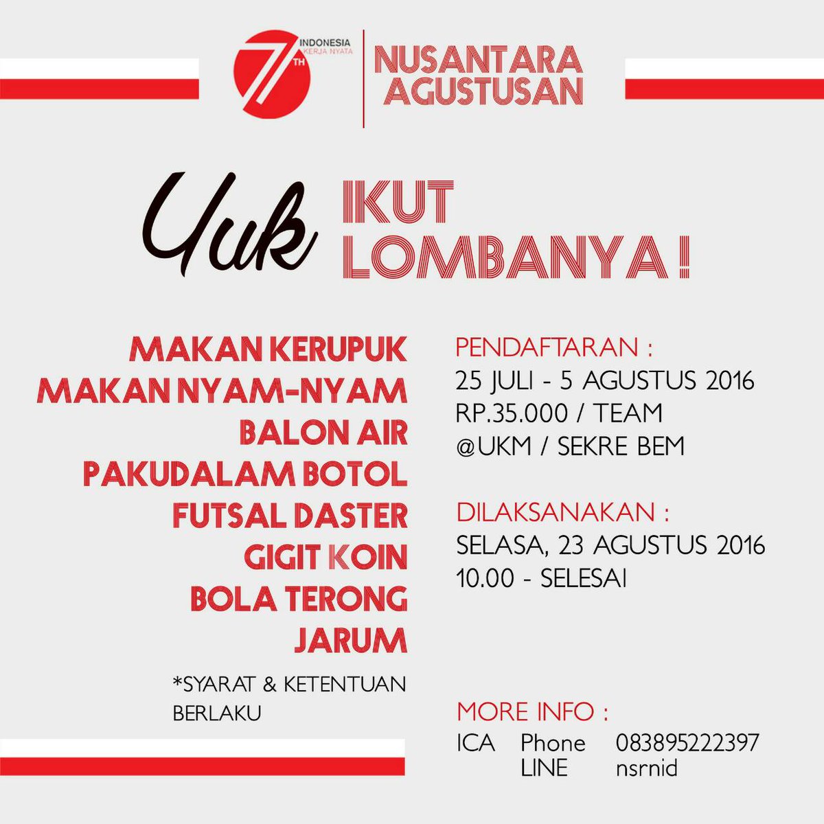 Good morning, fellas! Are u ready for these event? Come and join with us, and feel the atmosphere. Be there, fellas!