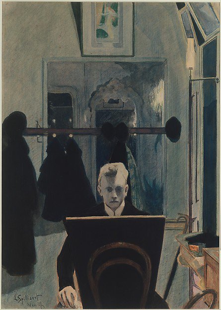 レオン・スピリアールト(Léon Spilliaert) 「Self-Portrait」（1907年