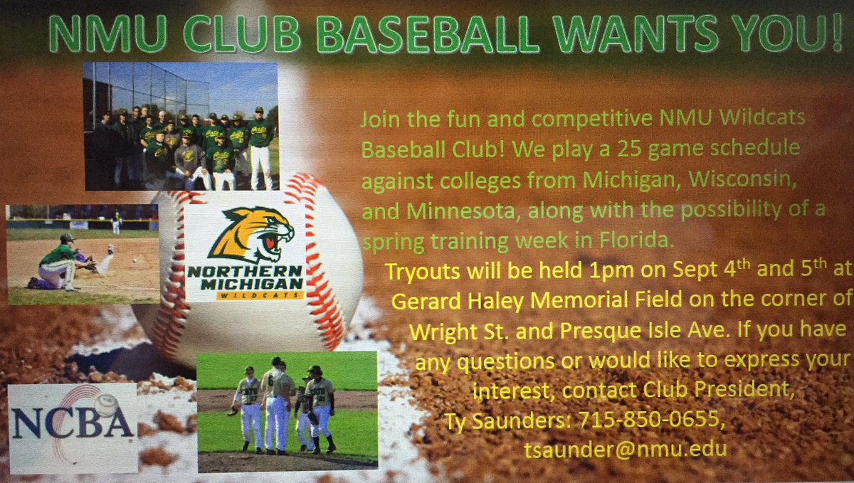 Join the team! @NMURecSports <a href="/NorthernMichU/">Northern Michigan University</a> @NMU_Parties @NorthWindNews <a href="/NMU_Wildcats/">NMU Athletics</a> <a href="/NMUStories/">NMU Party Stories</a> <a href="/The_NCBA/">ken</a>
