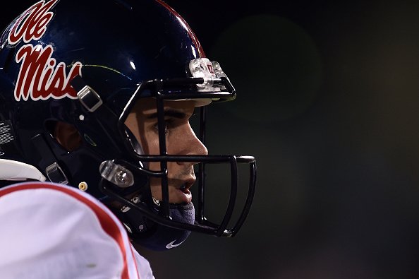 PFF's tweet image. When given more than 2.5 seconds to throw, no returning college QB rated higher than @OleMissFB's Chad Kelly.